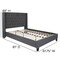 Merrick Lane Chenoa Upholstered Platform Bed with Button Tufted Headboard
